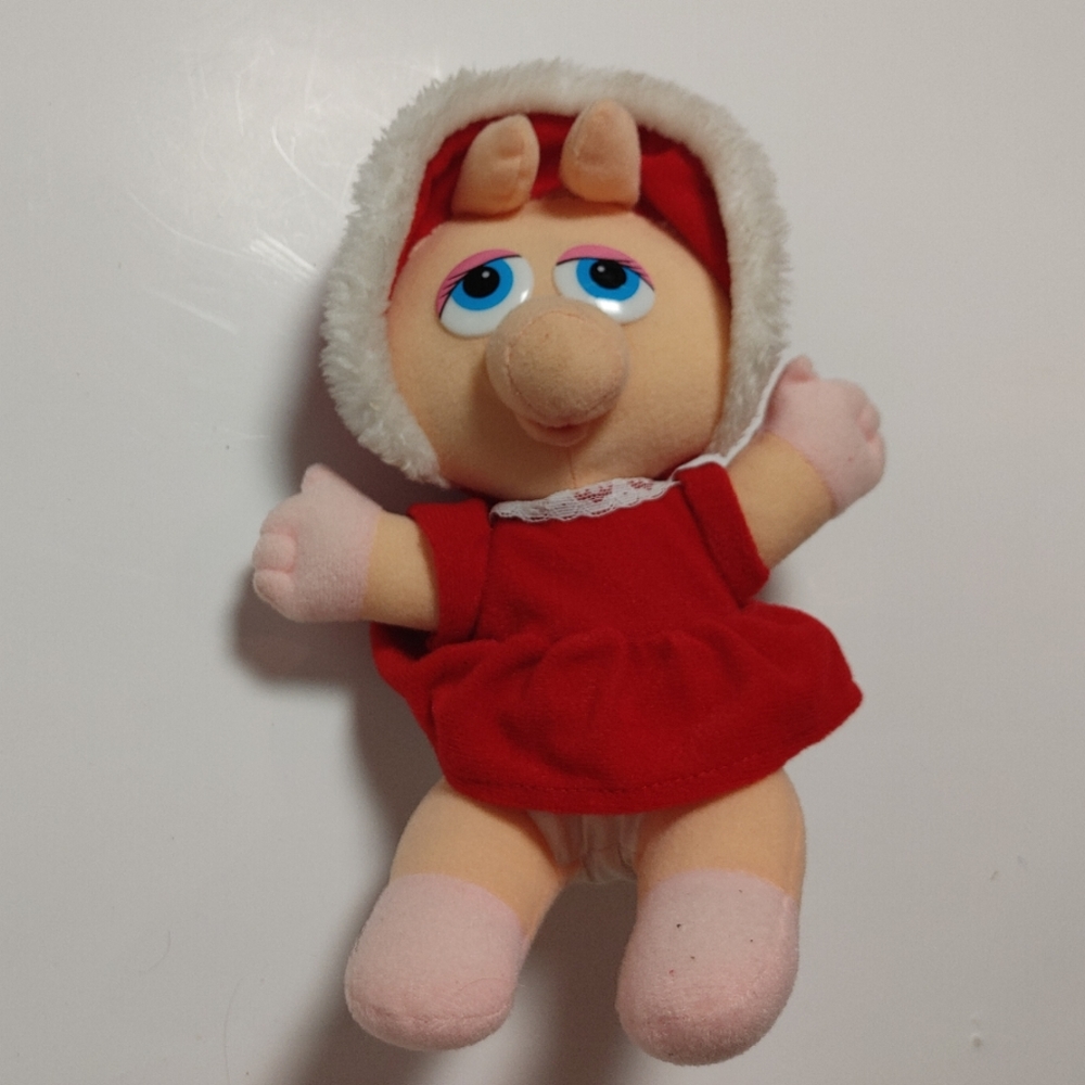 Vintage Miss Piggy Plush 1980's 8"
